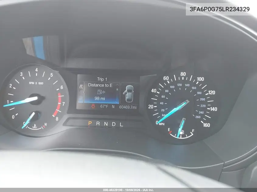 2020 FORD FUSION VIN 3FA6P0G75LR234329 — фото 7