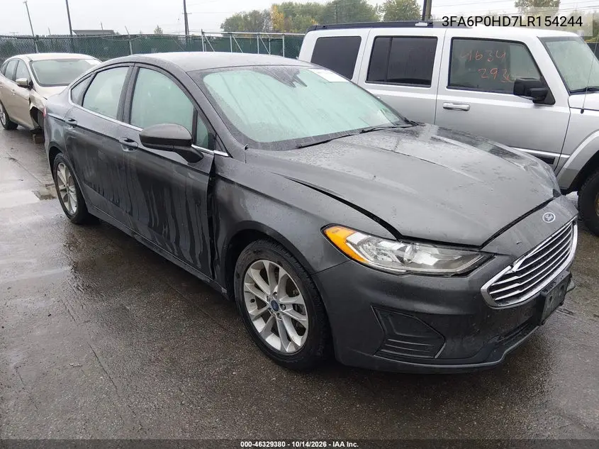 FORD FUSION 2020, VIN 3FA6P0HD7LR154244