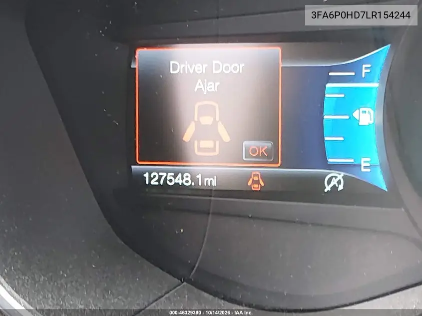 2020 FORD FUSION VIN 3FA6P0HD7LR154244 — фото 15