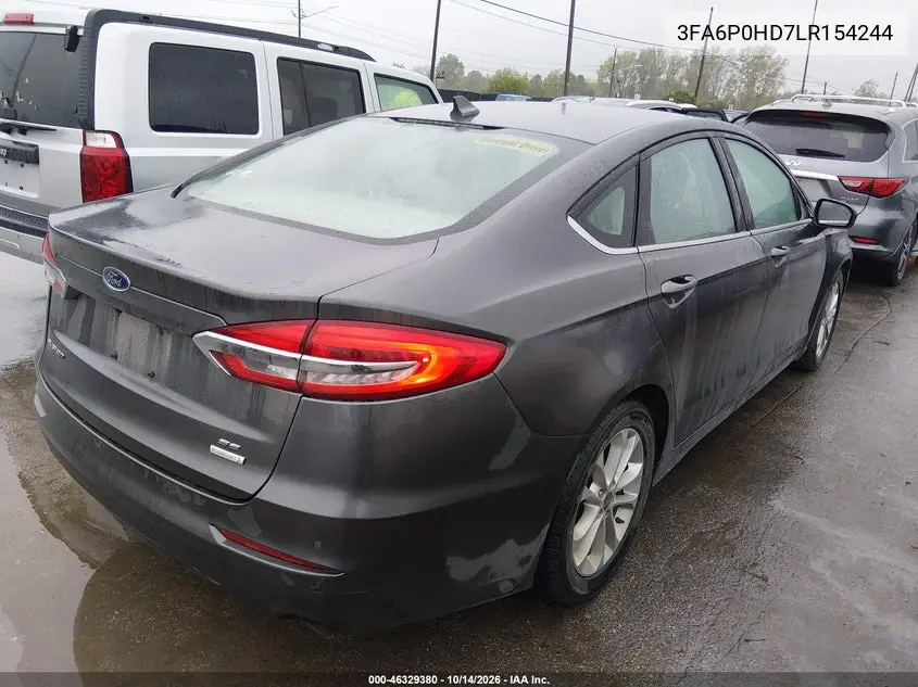 2020 FORD FUSION VIN 3FA6P0HD7LR154244 — фото 4