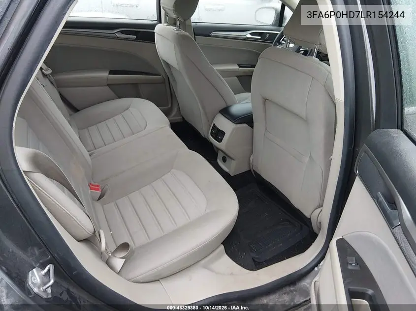 2020 FORD FUSION VIN 3FA6P0HD7LR154244 — фото 8
