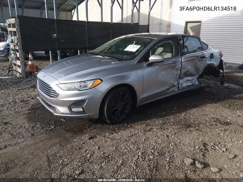 2020 FORD FUSION VIN 3FA6P0HD6LR134518 — фото 2