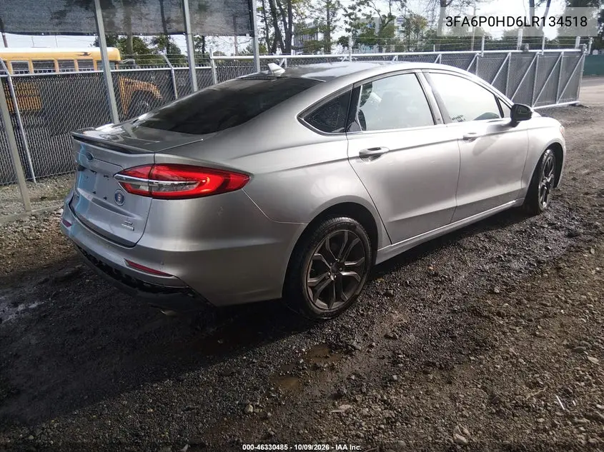 2020 FORD FUSION VIN 3FA6P0HD6LR134518 — фото 4