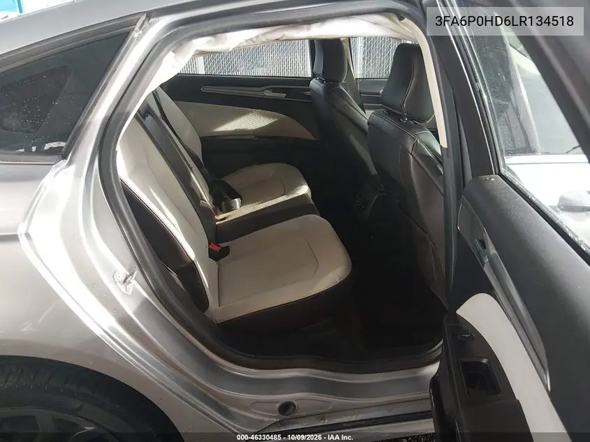 2020 FORD FUSION VIN 3FA6P0HD6LR134518 — фото 8