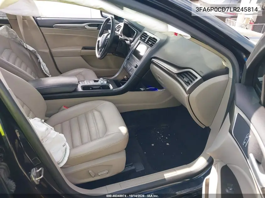 2020 FORD FUSION VIN 3FA6P0CD7LR245814 — фото 5