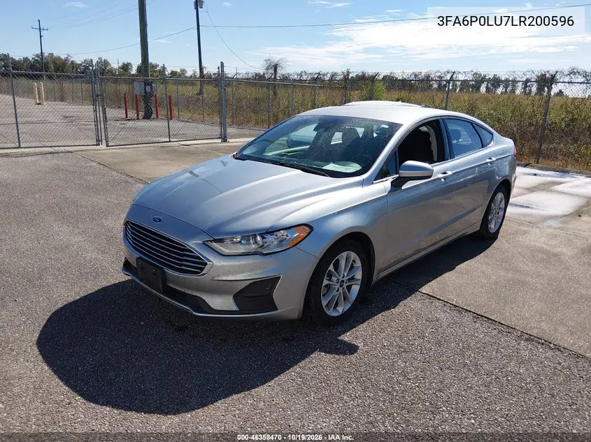 2020 FORD FUSION VIN 3FA6P0LU7LR200596 — фото 2