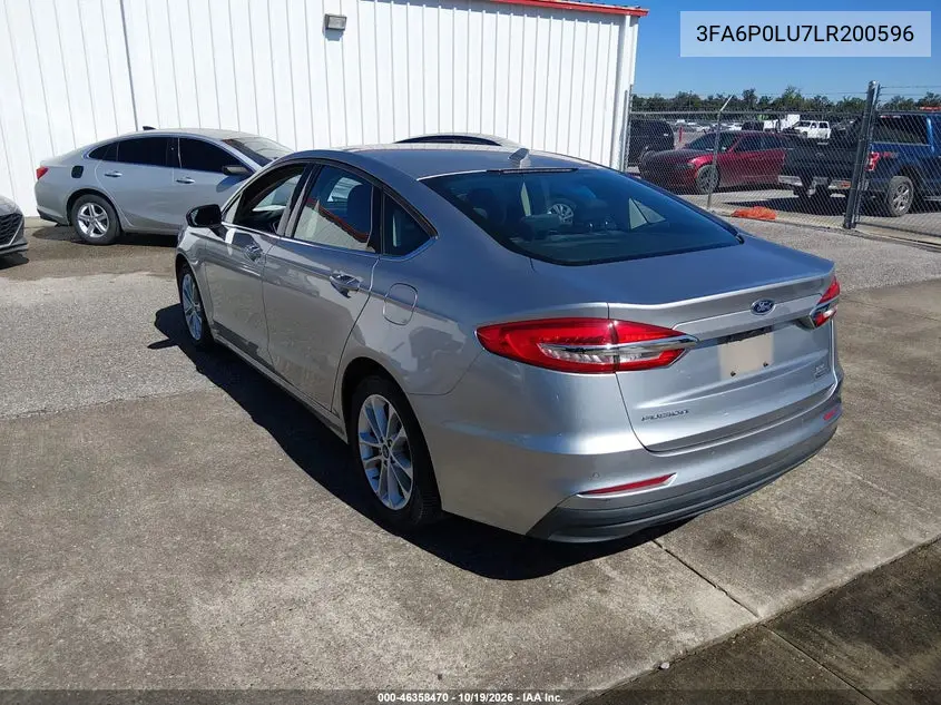 2020 FORD FUSION VIN 3FA6P0LU7LR200596 — фото 3