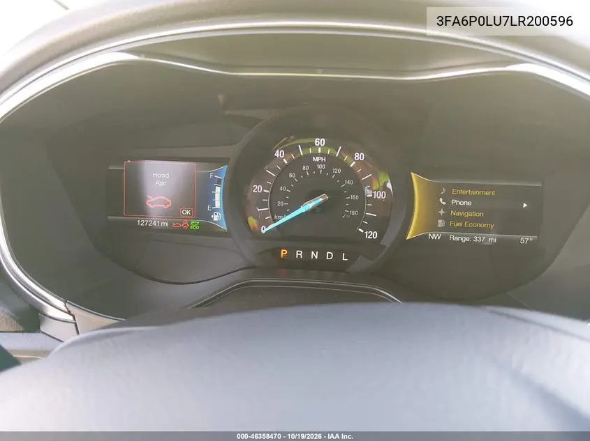 2020 FORD FUSION VIN 3FA6P0LU7LR200596 — фото 7