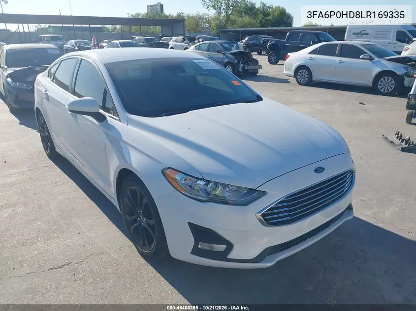 FORD FUSION 2020, VIN 3FA6P0HD8LR169335