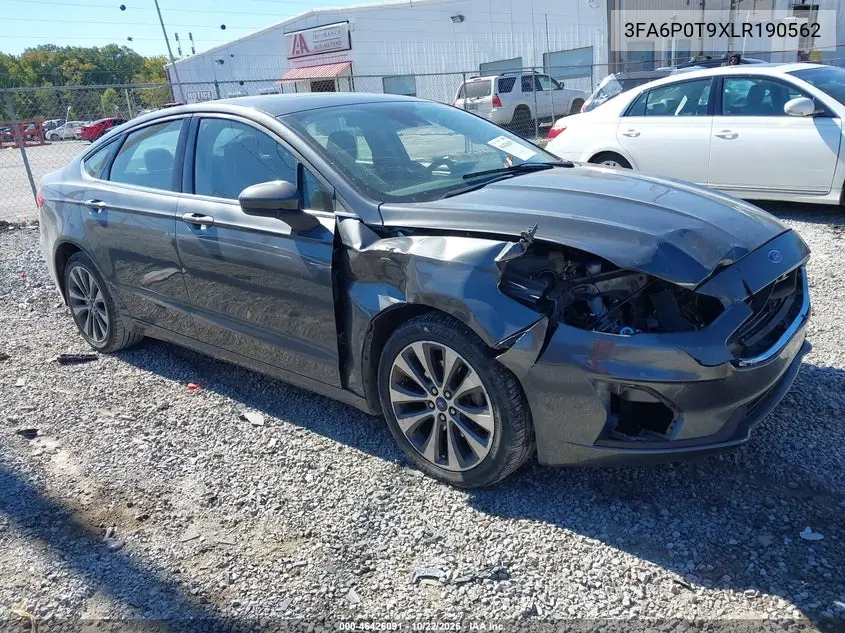 FORD FUSION 2020, VIN 3FA6P0T9XLR190562