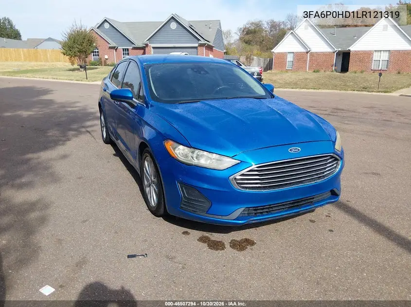 FORD FUSION 2020, VIN 3FA6P0HD1LR121319