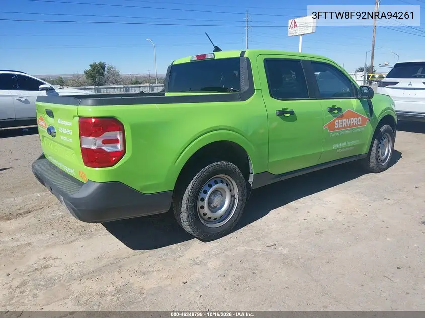2022 FORD MAVERICK VIN 3FTTW8F92NRA94261 — фото 4