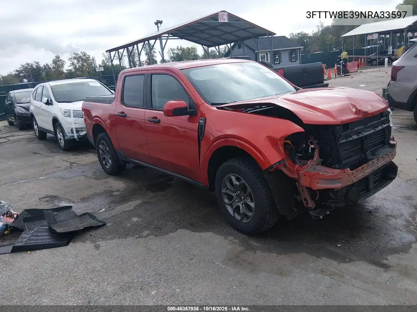 FORD MAVERICK 2022, VIN 3FTTW8E39NRA33597