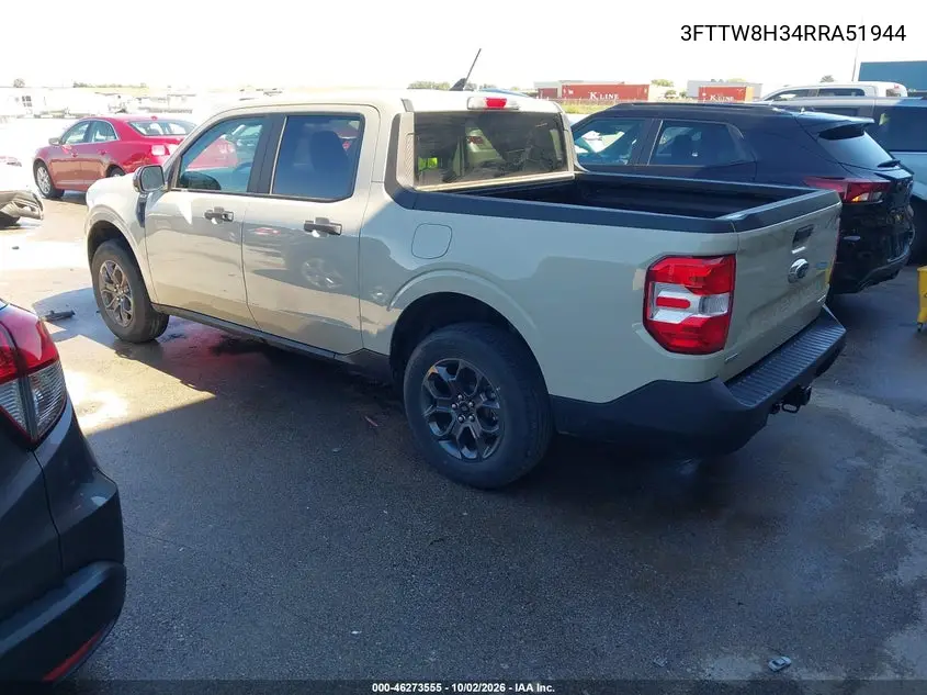 2024 FORD MAVERICK VIN 3FTTW8H34RRA51944 — фото 3