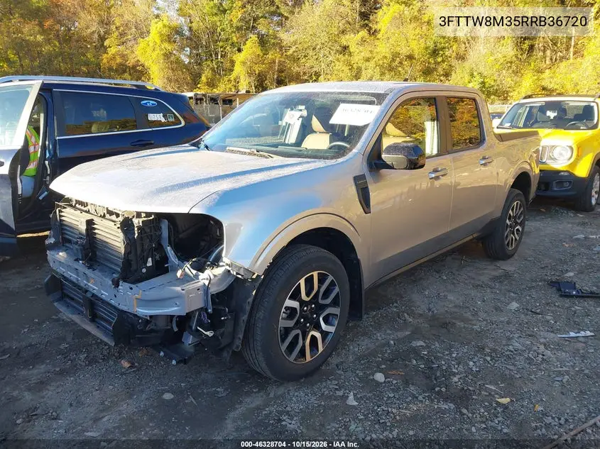 2024 FORD MAVERICK VIN 3FTTW8M35RRB36720 — фото 2