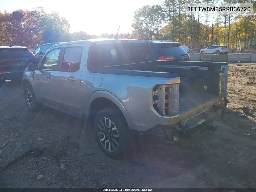 2024 FORD MAVERICK VIN 3FTTW8M35RRB36720 — фото 3