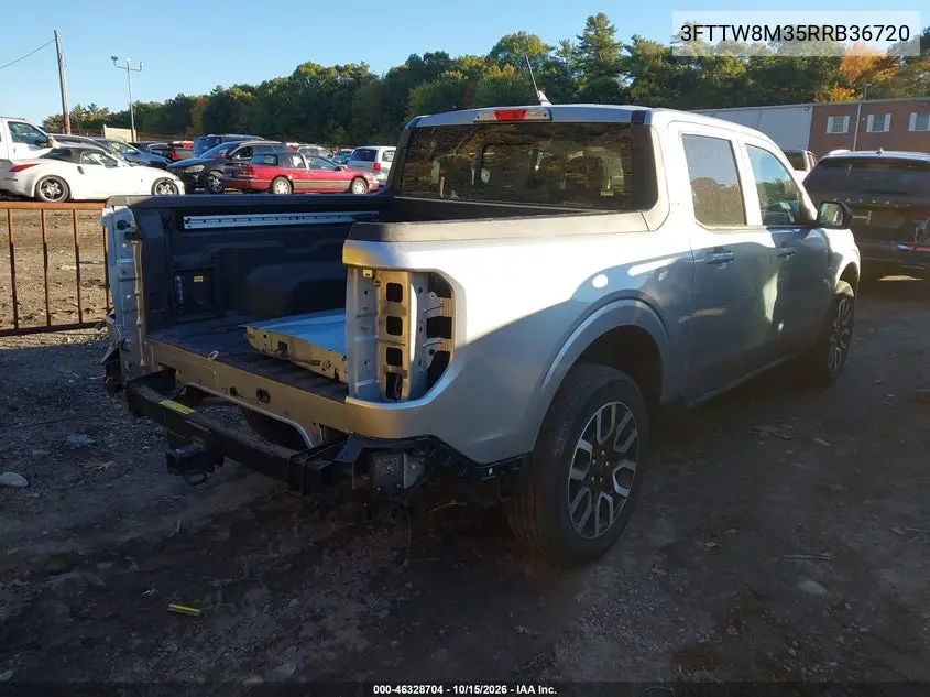 2024 FORD MAVERICK VIN 3FTTW8M35RRB36720 — фото 4