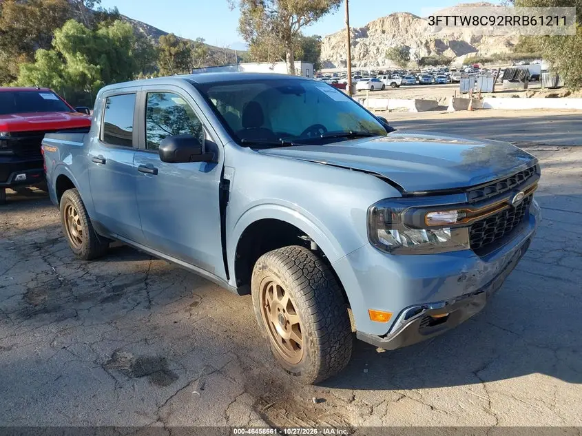 FORD MAVERICK 2024, VIN 3FTTW8C92RRB61211
