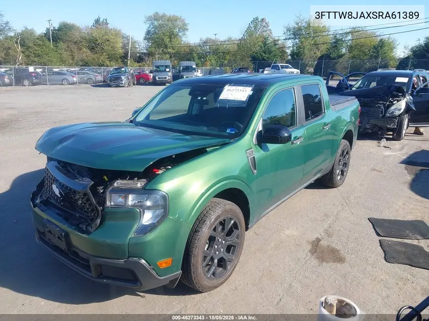 2025 FORD MAVERICK VIN 3FTTW8JAXSRA61389 — фото 2