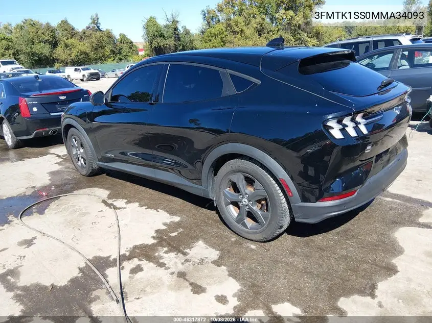 2021 FORD MUSTANG MACH-E VIN 3FMTK1SS0MMA34093 — фото 3