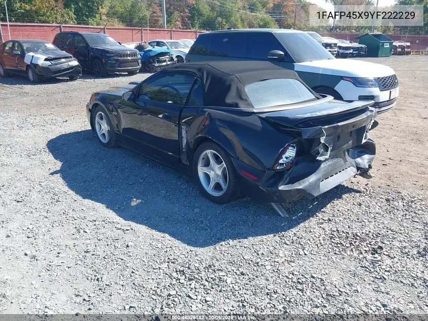 2000 FORD MUSTANG VIN 1FAFP45X9YF222229 — фото 3