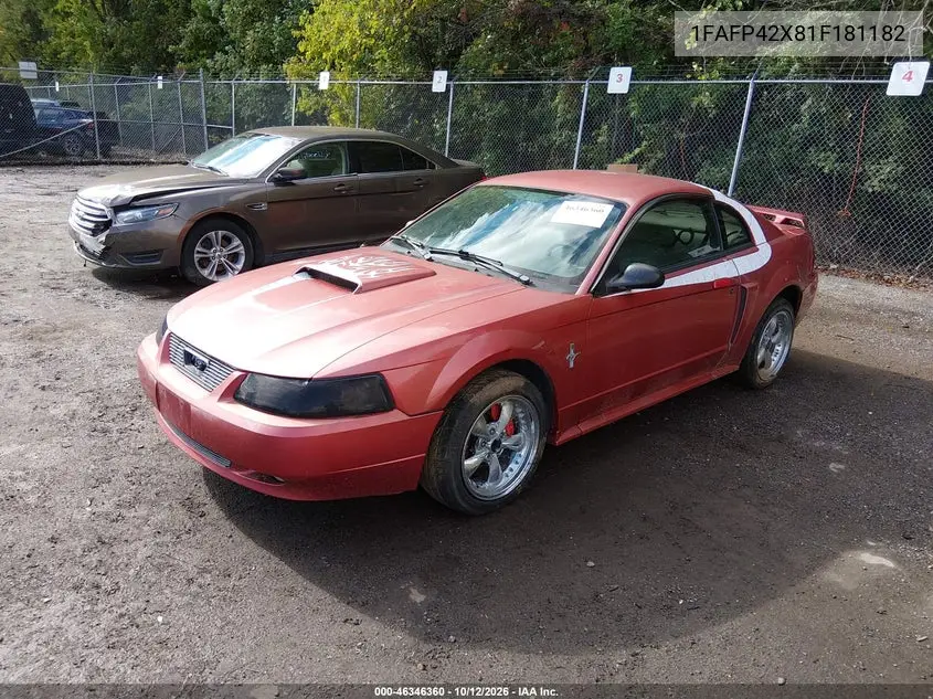 2001 FORD MUSTANG VIN 1FAFP42X81F181182 — фото 2