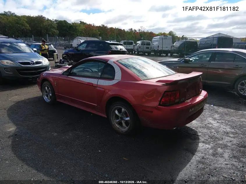 2001 FORD MUSTANG VIN 1FAFP42X81F181182 — фото 3