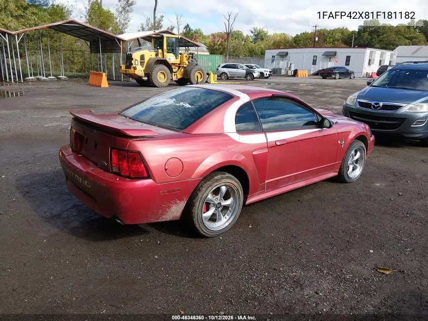 2001 FORD MUSTANG VIN 1FAFP42X81F181182 — фото 4