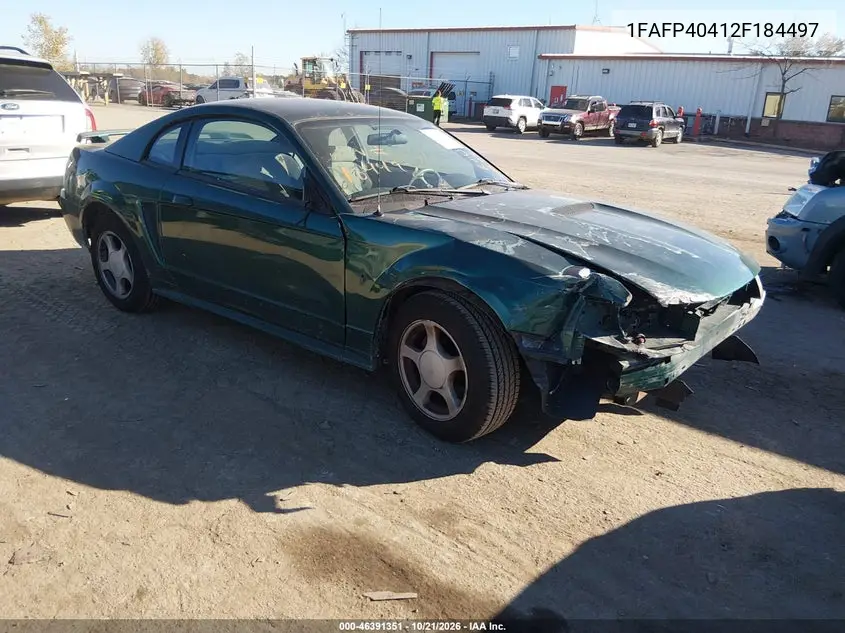 FORD MUSTANG 2002, VIN 1FAFP40412F184497