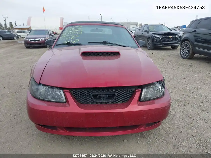 2003 FORD MUSTANG VIN 1FAFP45X53F424753 — фото 13
