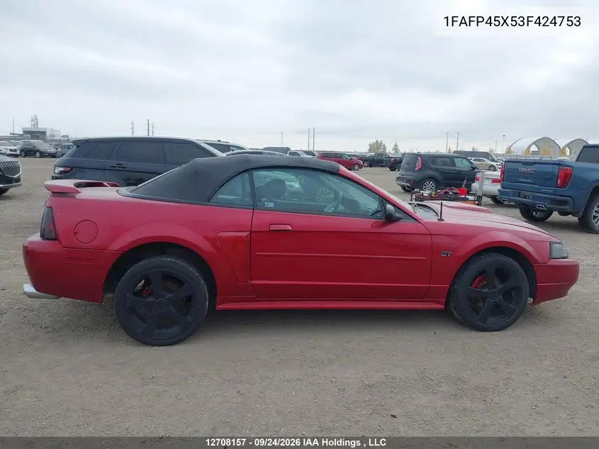 2003 FORD MUSTANG VIN 1FAFP45X53F424753 — фото 14