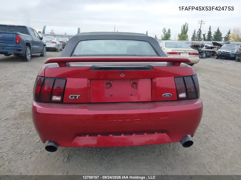 2003 FORD MUSTANG VIN 1FAFP45X53F424753 — фото 17