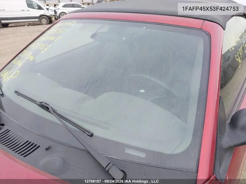 2003 FORD MUSTANG VIN 1FAFP45X53F424753 — фото 18