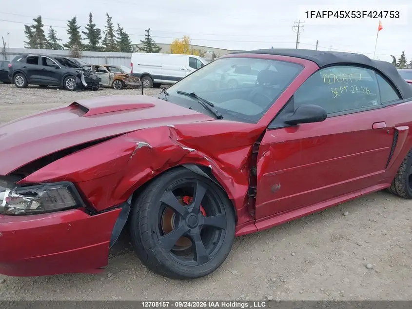 2003 FORD MUSTANG VIN 1FAFP45X53F424753 — фото 6