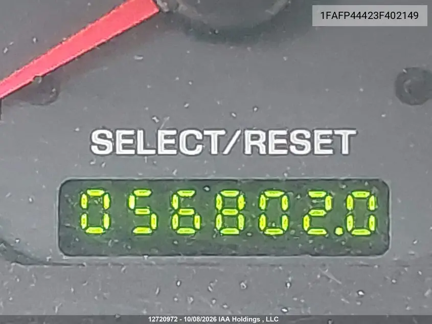 2003 FORD MUSTANG VIN 1FAFP44423F402149 — фото 15