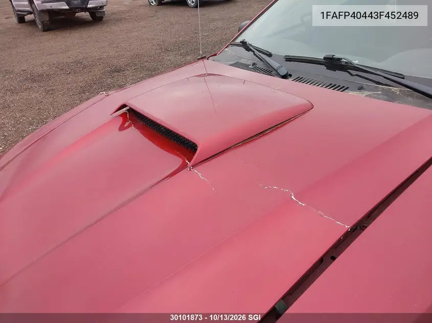2003 FORD MUSTANG VIN 1FAFP40443F452489 — фото 14