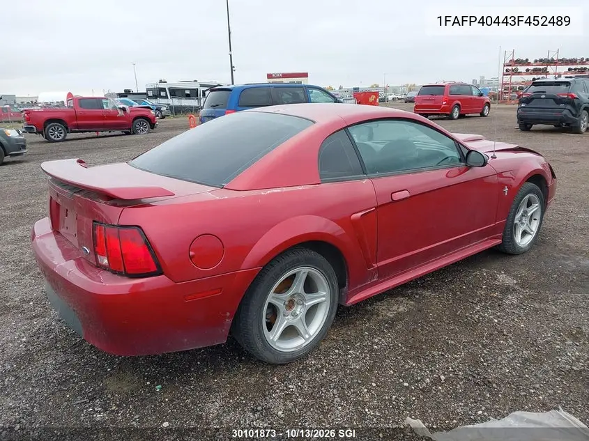 2003 FORD MUSTANG VIN 1FAFP40443F452489 — фото 4