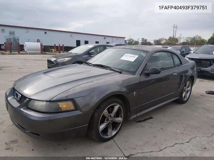 2003 FORD MUSTANG VIN 1FAFP40493F379751 — фото 14