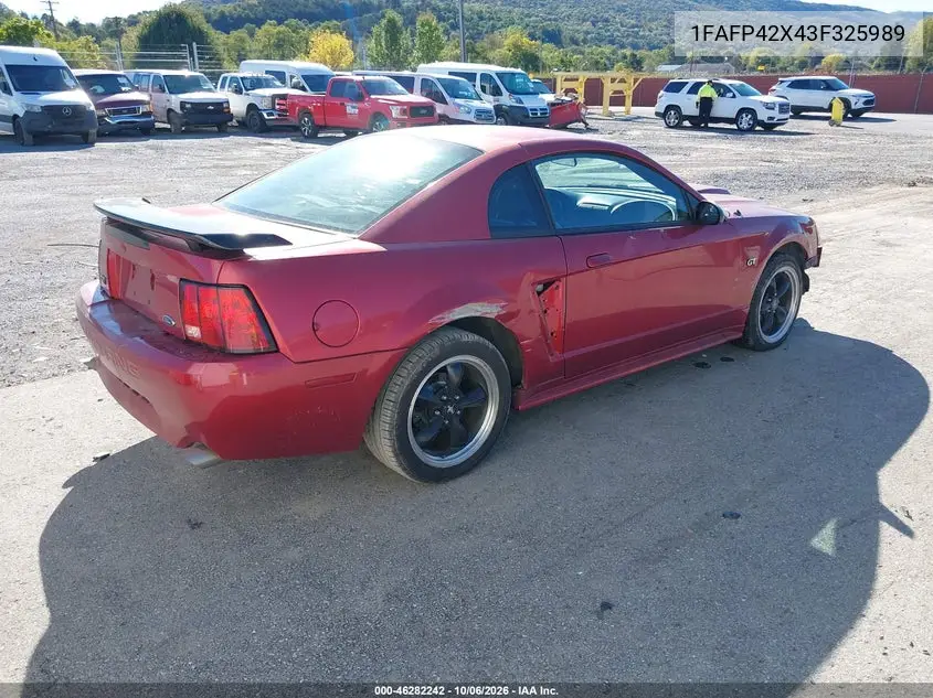 2003 FORD MUSTANG VIN 1FAFP42X43F325989 — фото 4