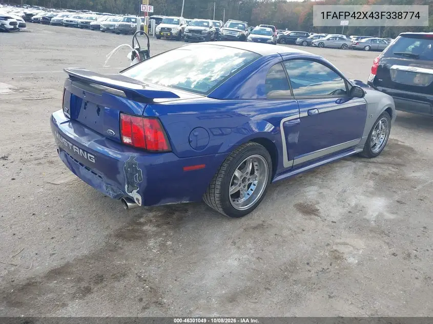 2003 FORD MUSTANG VIN 1FAFP42X43F338774 — фото 4