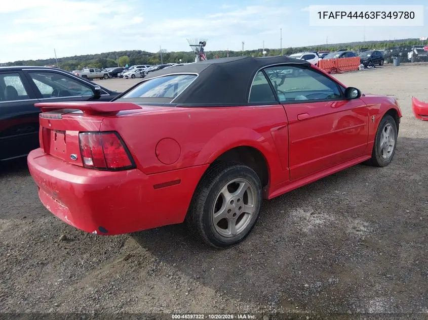 2003 FORD MUSTANG VIN 1FAFP44463F349780 — фото 4