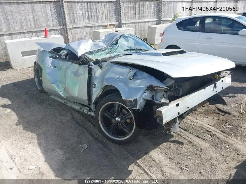 FORD MUSTANG 2004, VIN 1FAFP406X4F200569