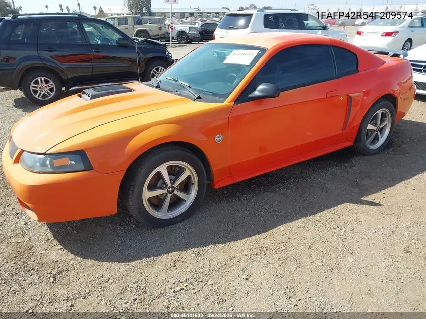 2004 FORD MUSTANG VIN 1FAFP42R54F209574 — фото 2