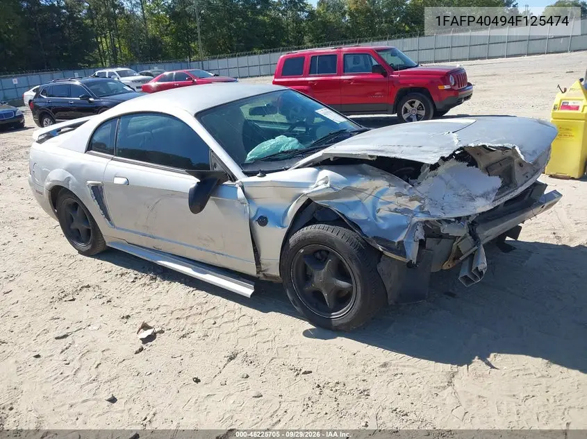 FORD MUSTANG 2004, VIN 1FAFP40494F125474