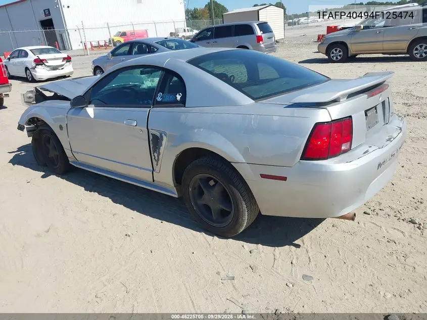 2004 FORD MUSTANG VIN 1FAFP40494F125474 — фото 3