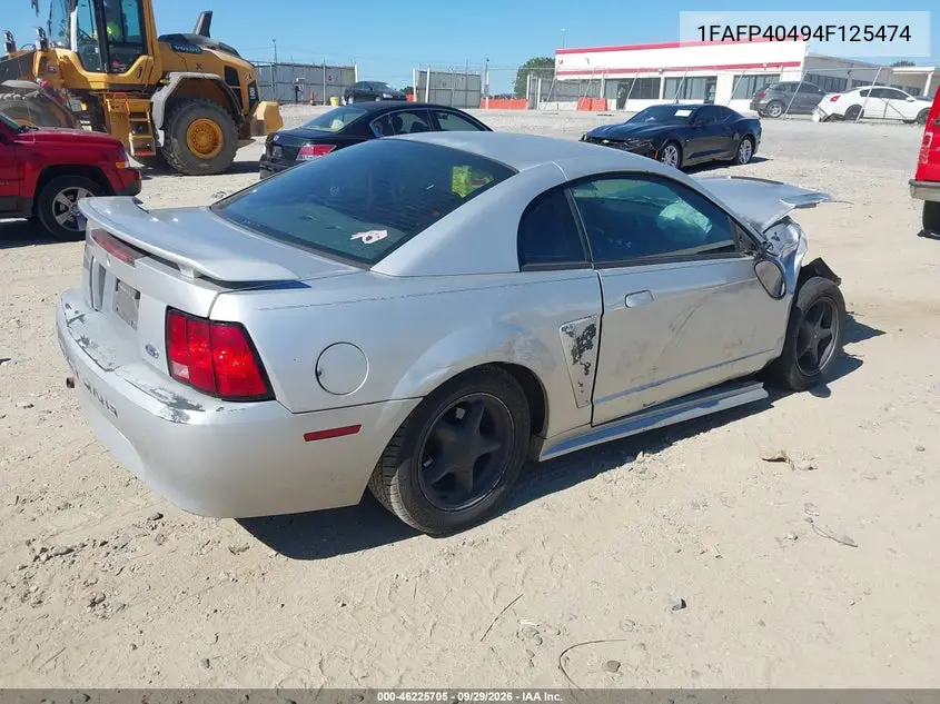 2004 FORD MUSTANG VIN 1FAFP40494F125474 — фото 4