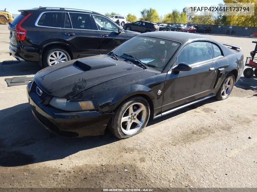 2004 FORD MUSTANG VIN 1FAFP42X44F173794 — фото 2