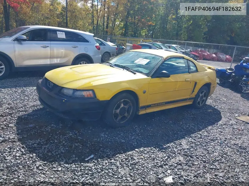 2004 FORD MUSTANG VIN 1FAFP40694F182632 — фото 2