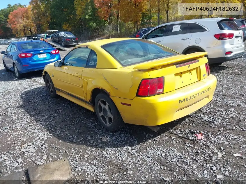 2004 FORD MUSTANG VIN 1FAFP40694F182632 — фото 3