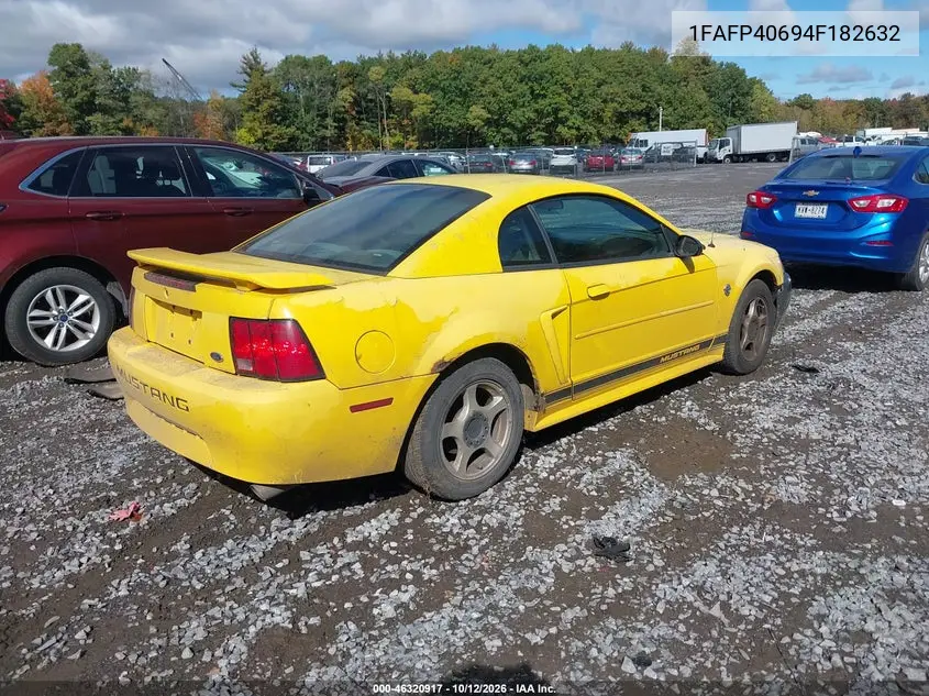 2004 FORD MUSTANG VIN 1FAFP40694F182632 — фото 4